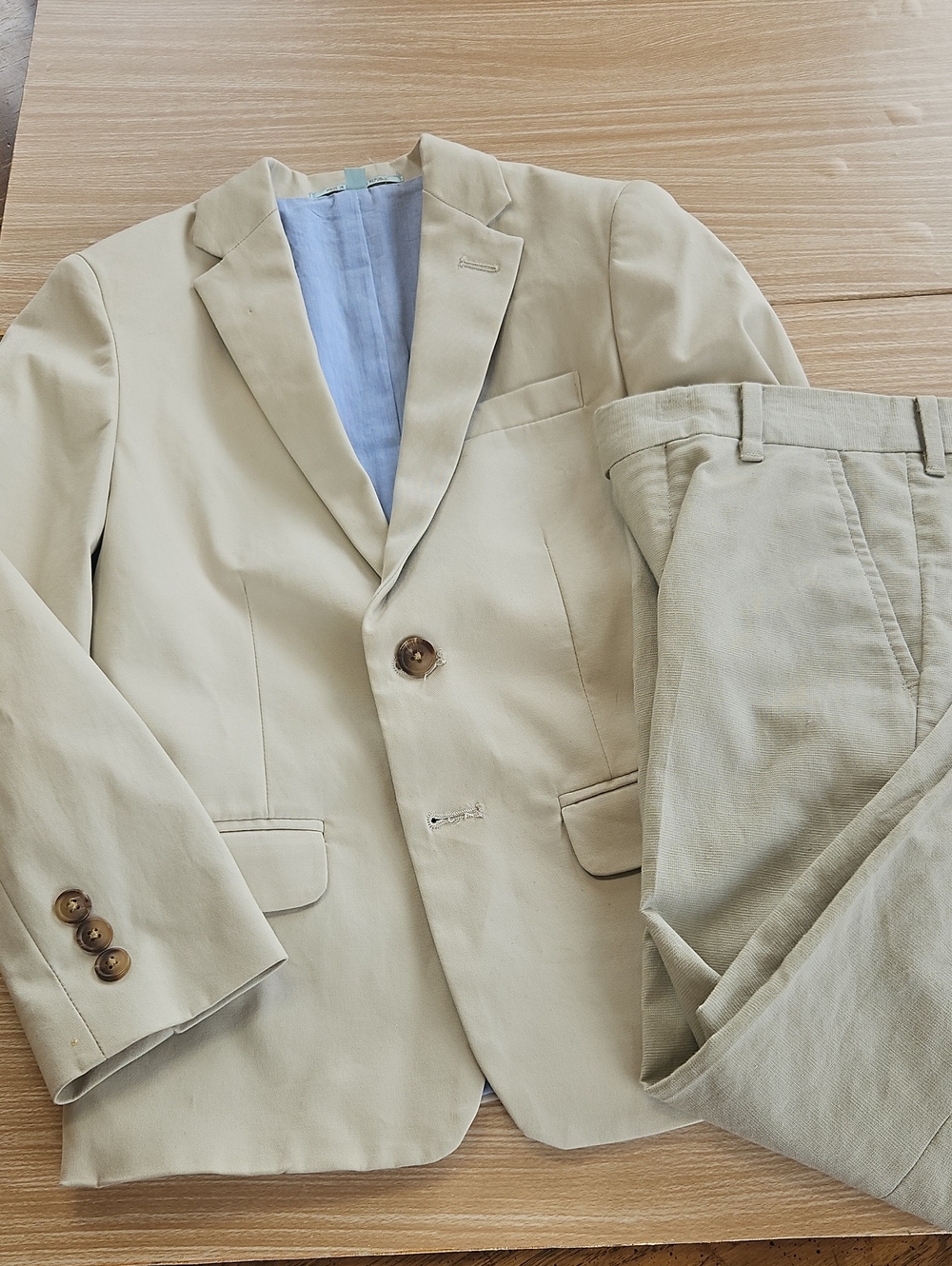 Class Club Dillards Spring Light Tan Boys Suit SZ 8